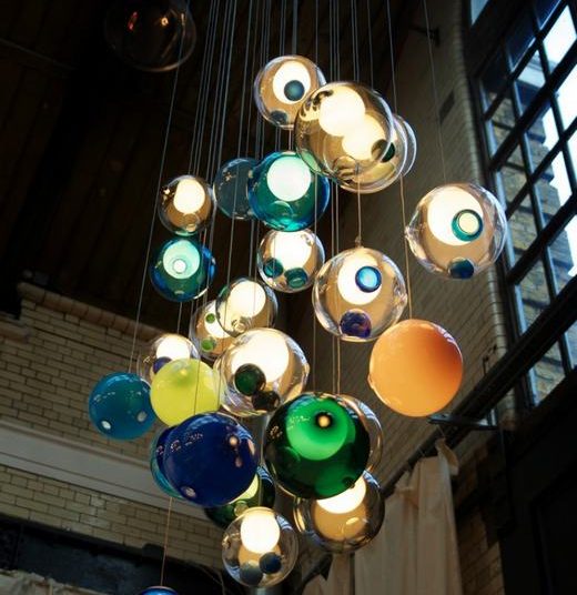 Üveggömb csillár - varázslatos lámpák a BOCCI-tól