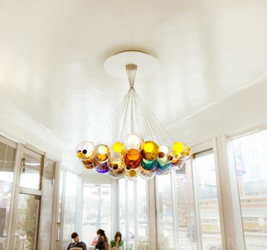 Üveggömb csillár - varázslatos lámpák a BOCCI-tól