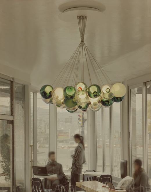 Üveggömb csillár - varázslatos lámpák a BOCCI-tól