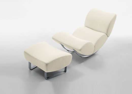 Bőr hintafotel lábtartóval - Jetlag | KOINOR Bőr hintafotel lábtartóval - Jetlag | KOINOR