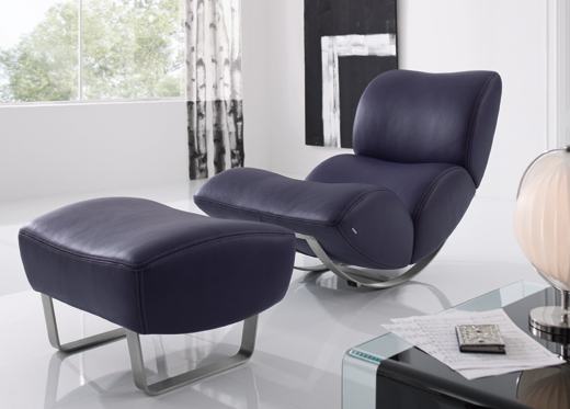 Bőr hintafotel lábtartóval - Jetlag | KOINOR Bőr hintafotel lábtartóval - Jetlag | KOINOR