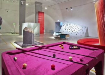 Pink Alcantara biliárdasztal - extravagáns Marcel Wanders design