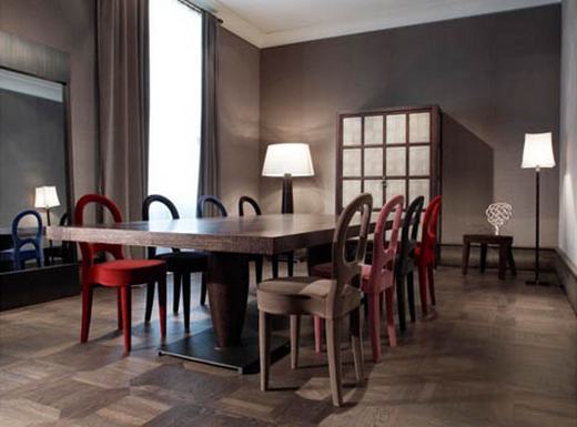 Modern olasz ebédlőszék tetőtől talpig bársonyban vagy bőrben - PROMEMORIA Modern olasz ebédlőszék tetőtől talpig bársonyban vagy bőrben - PROMEMORIA