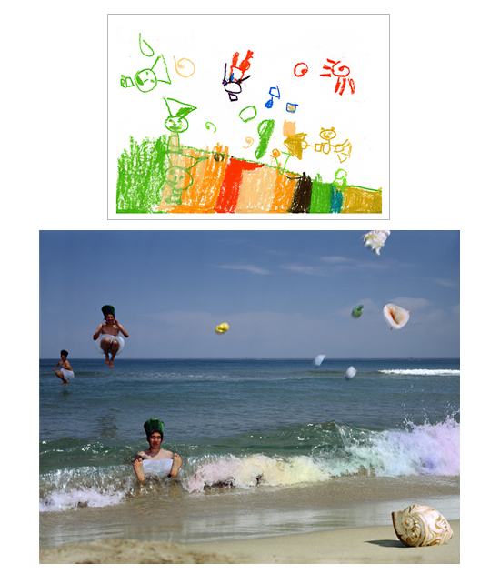 Gyerekrajzok - a felnőttek nyelvén újralkotva