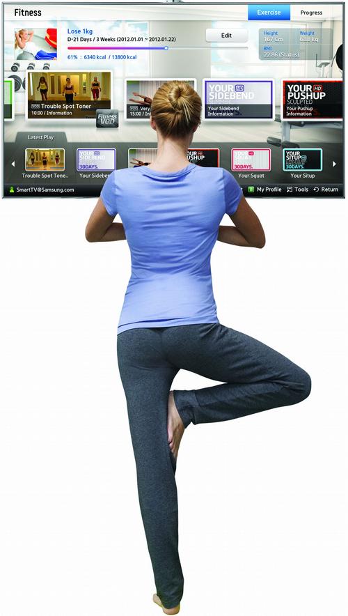 A Samsung legújabb Smart TV-i mint fitness edzők 2