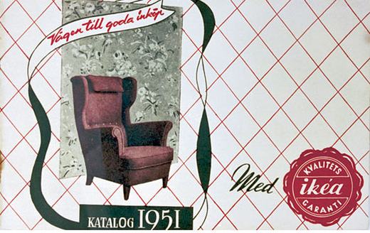 IKEA katalógus címlapok 1951-től 2012-ig, időutazás az első kiadásig