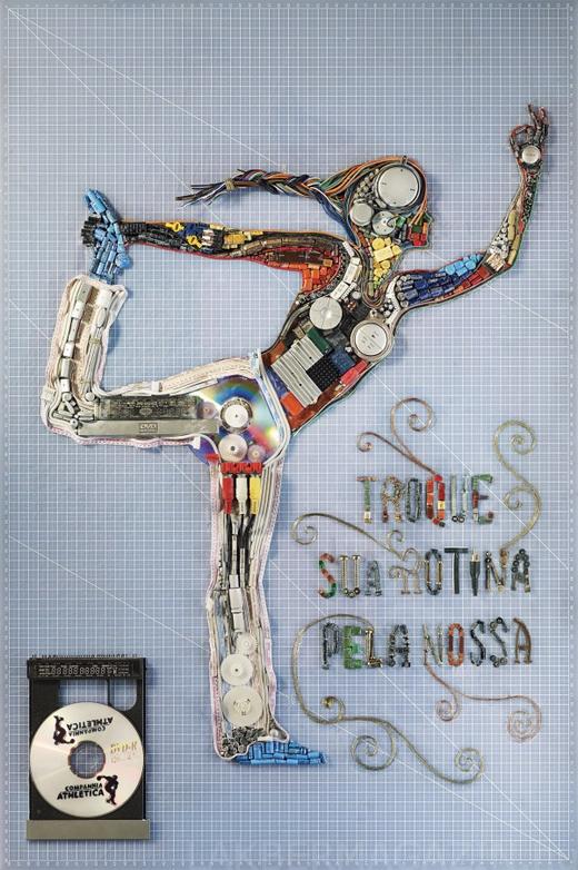 Látványos, kreatív plakátok egy reklámkampányhoz elektronikus hulladékokból