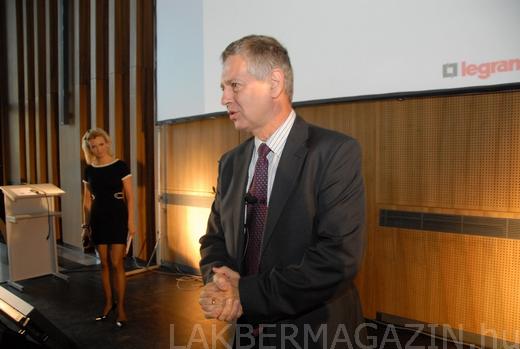 Károlyi László, a Legrand vezérigazgatója, a zsűri elnöke Károlyi László, a Legrand vezérigazgatója, a zsűri elnöke