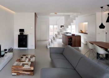 Apartment Singel, Laura Alvarez Architecture - világos, kétszintes loft 1