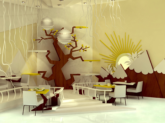 Különleges belsőépítészeti munka egy mesekönyv alapján