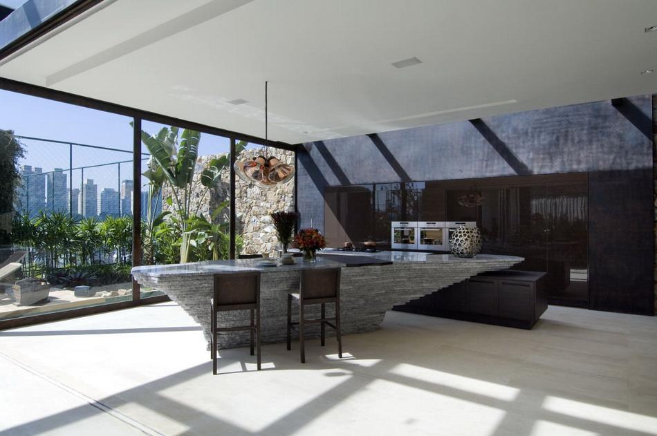 Fernanda Marques építész és designer - egyszintes, 250 nm-es bungalow stílusú ház Loft 24-7 | Fernanda Marques Arquitetos Associados