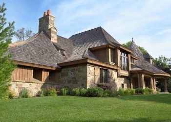 Észak-európai építészet és klasszikus amerikai rusztikus stílus finom összhangja