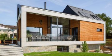 Családi ház egyszerű vonalakkal és formákkal - modern és indusztriális elemek - wohlgemuth & pafumi architekten
