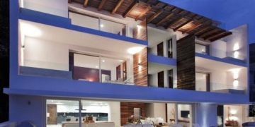 Modern mexikói építészet - gyönyörű négyszintes tengerparti villa 01
