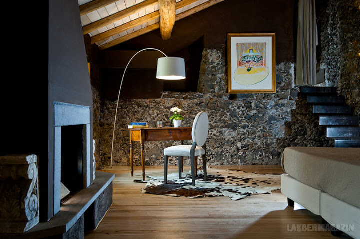 Modern és rusztikus lakberendezés harmóniában egy szicíliai farmházban