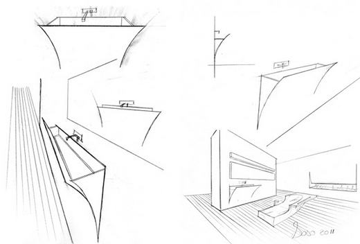 A fallal egységben megjelenő mosdó | antoniolupi - Strappo A fallal egységben megjelenő mosdó | antoniolupi - Strappo