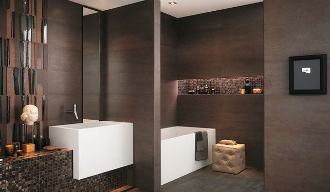 Szép, modern fürdőszobák - burkolat ötletek 1. rész, természetes színek