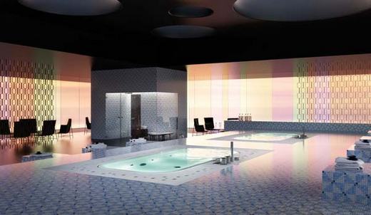 Feszített víztükrű spa kád - ARIMA a GLASS-tól