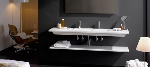 Elegáns, lapos, vékony fürdőszoba mosdó - LAUFEN Living Square