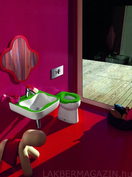 Színes, vidám LAUFEN fürdőszoba design gyerekeknek 1