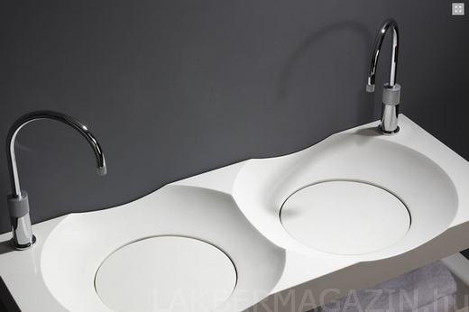 Modern mosdó, a klasszikus, csúnya lefolyó nélkül | Giquardo
