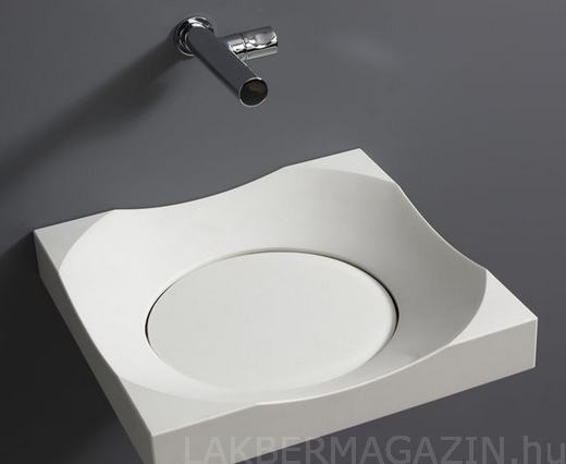 Modern mosdó, a klasszikus, csúnya lefolyó nélkül | Giquardo