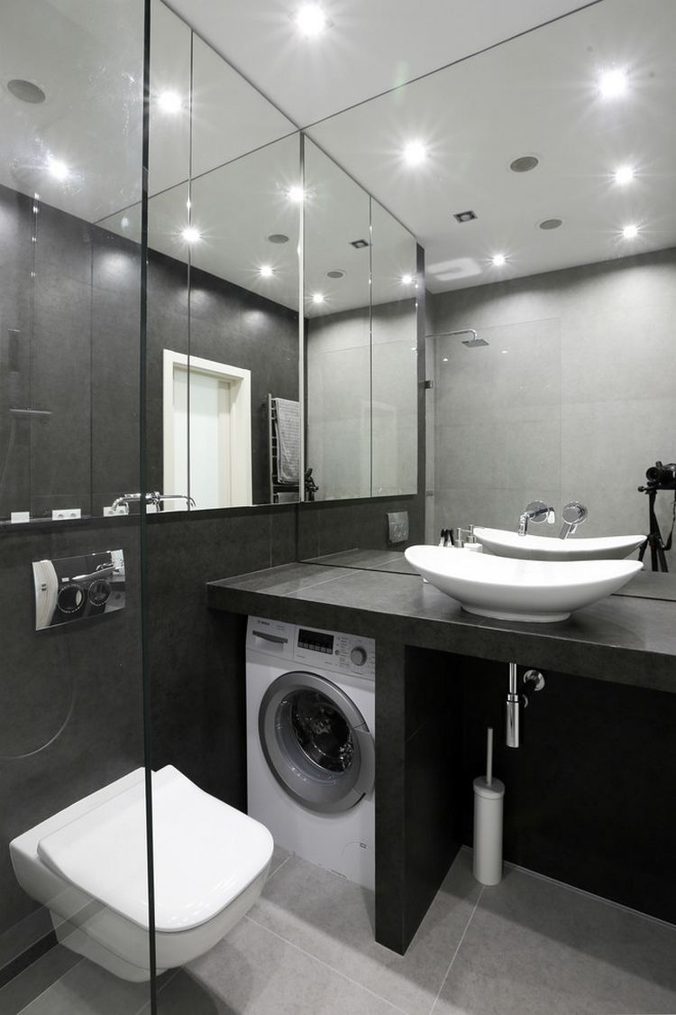 Hogyan helyezheted el a mosógépet praktikusan ha kicsi a fürdőszoba - 21 ötlet