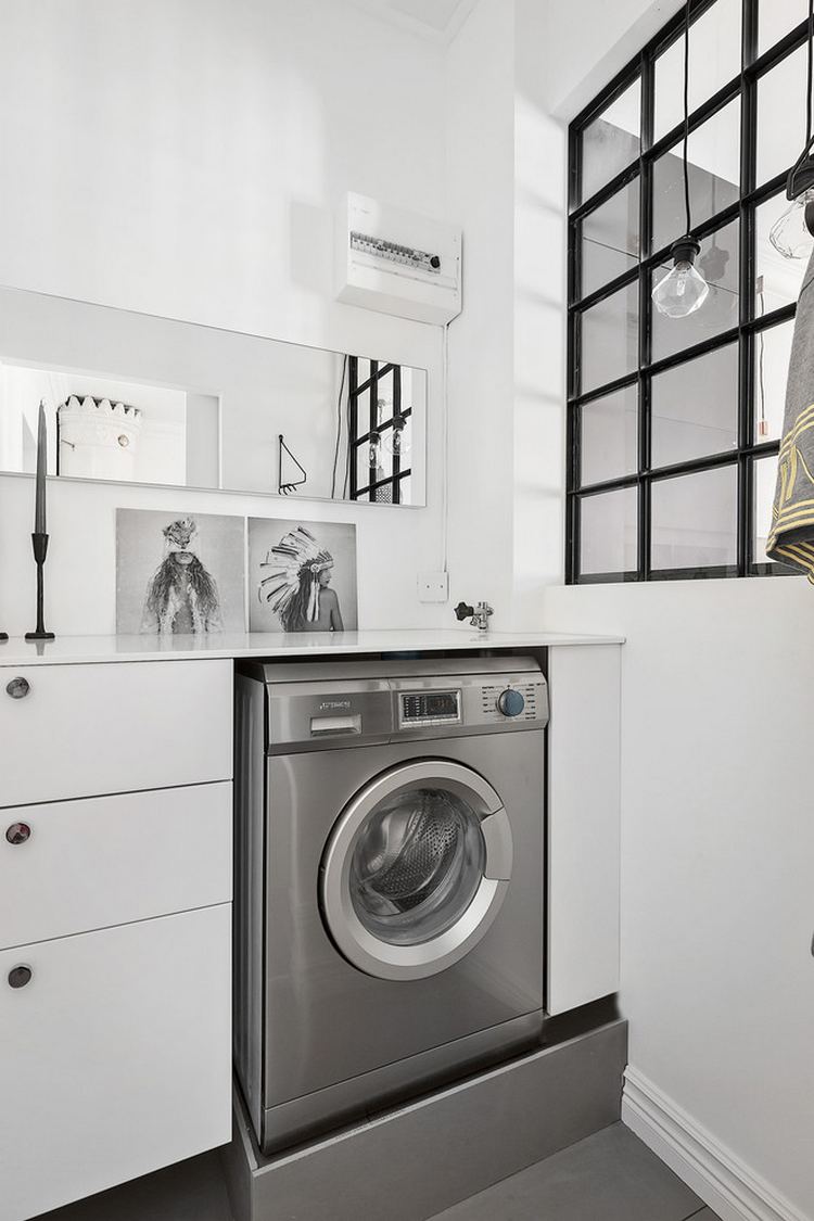 Hogyan helyezheted el a mosógépet praktikusan ha kicsi a fürdőszoba - 21 ötlet