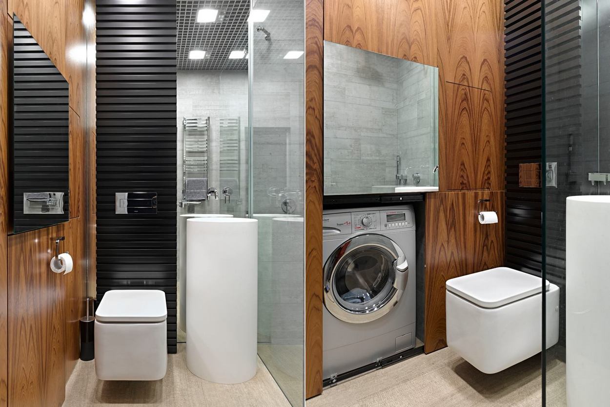 Hogyan helyezheted el a mosógépet praktikusan ha kicsi a fürdőszoba - 21 ötlet