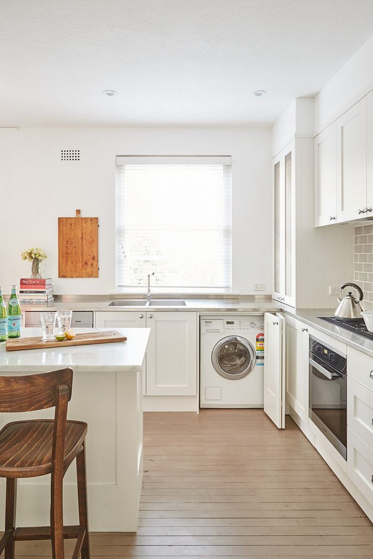 Hogyan helyezheted el a mosógépet praktikusan ha kicsi a fürdőszoba - 21 ötlet