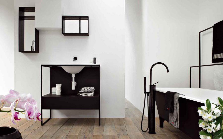 Piros szabadonálló kád | Zucchetti Kos - Morphing