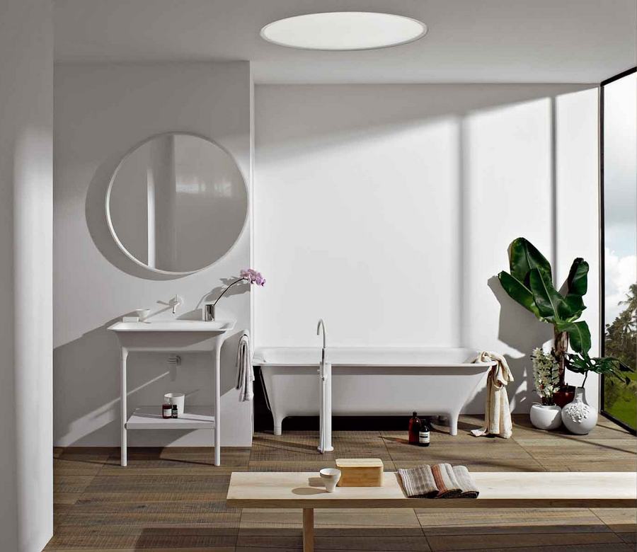 Piros szabadonálló kád | Zucchetti Kos - Morphing