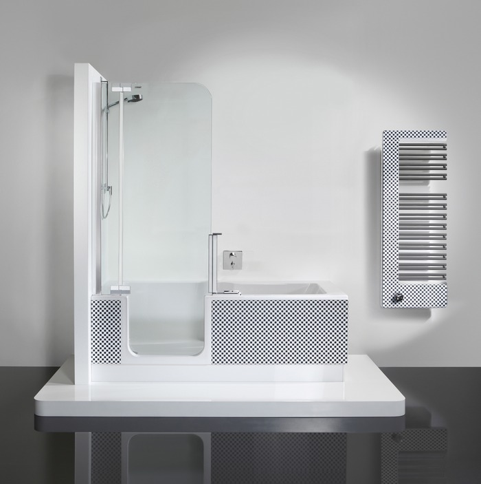 Fürdőkád és zuhany egybeépítve - Twinline 2, ARTWEGER