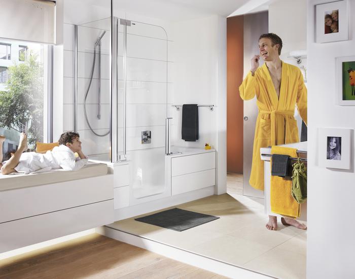 Fürdőkád és zuhany egybeépítve - Twinline 2, ARTWEGER