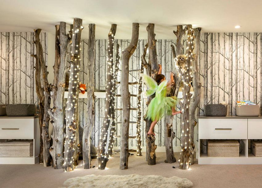 A tapéták mintái nagyszerűen stimulálhatják a gyerekek fantáziáját