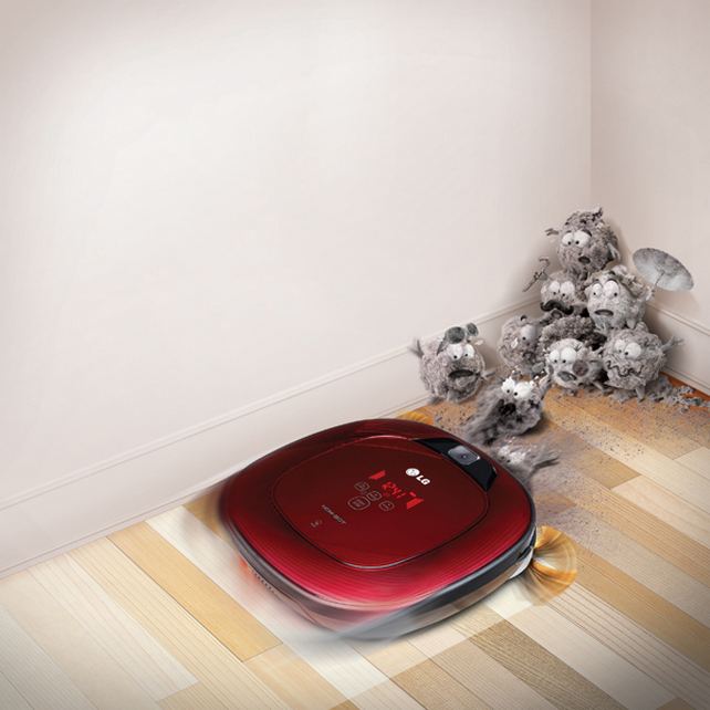 A HOM-BOT SQUARE robotporszívó beprogramozható arra, hogy a takarítást a kiválasztott időpontban elvégezze