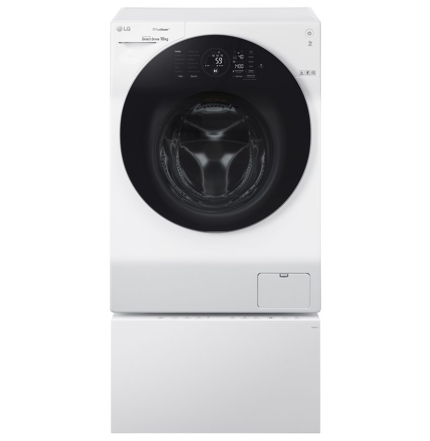 Az LG 12 kg kapacitású, újragondolt TWINWash mosógépe