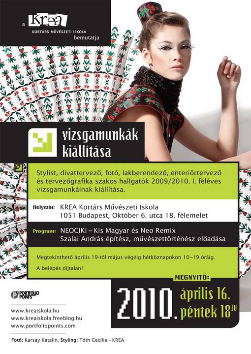 Kiállítás lakberendező hallgatók munkáiból - KREA Kortárs Művészeti Iskol