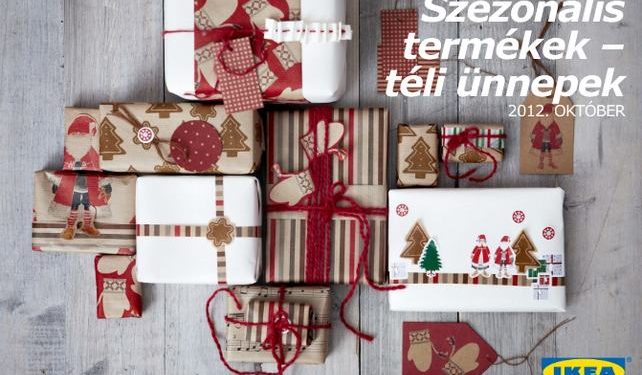 IKEA téli termékeket bemutató, ünnepi hangulatú kiadvány - Karácsonyi dekoráció ötletek
