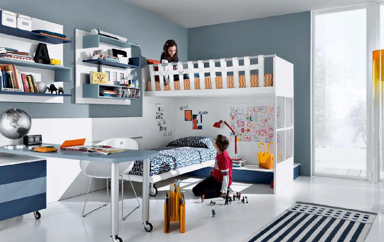 Az olasz MISURAEMME cég kreatív gyerekszoba berendezései - tiniknek, kamaszoknak