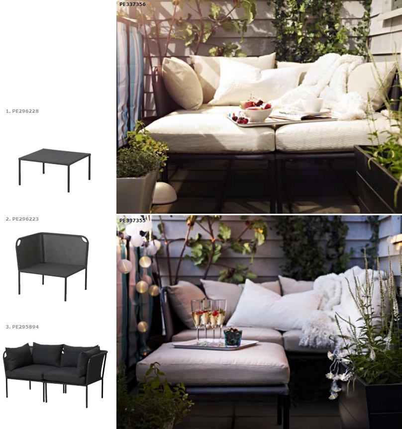 A GARPEN elemes ülőbútor-sorozat szőtt, műanyag rattanból készült, korrózióálló alumínium vázzal