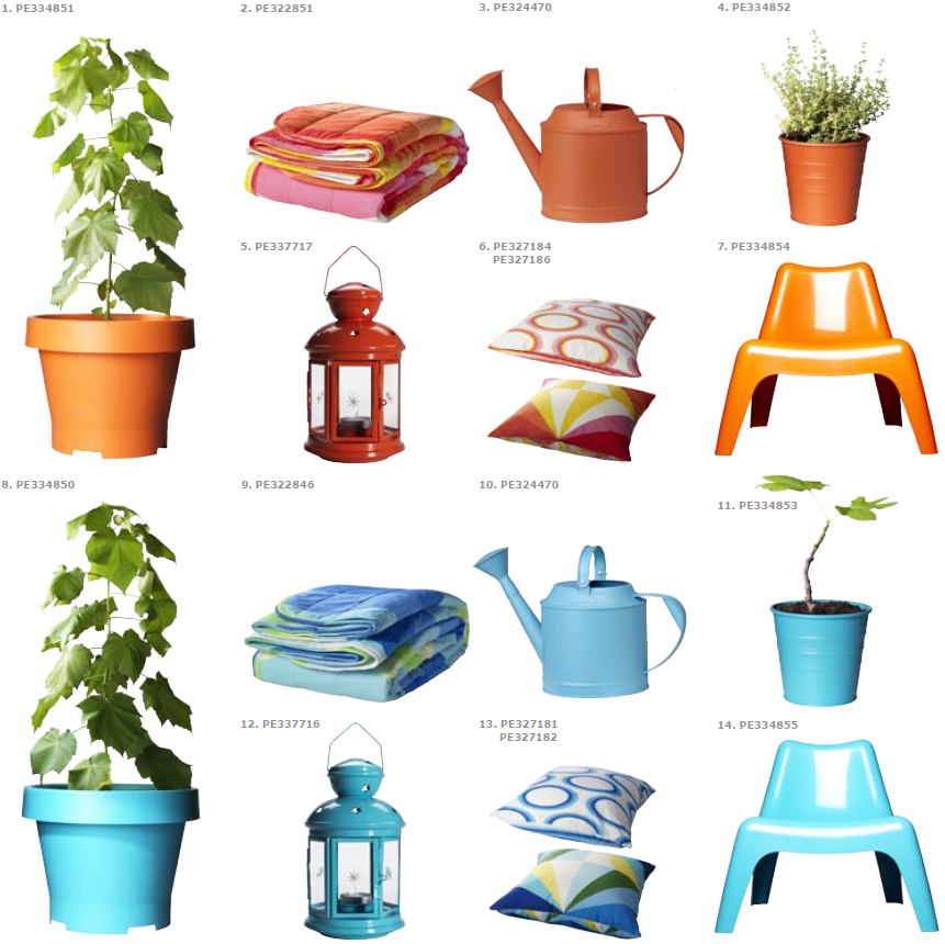 Az idei nyár bútorainak és kiegészítőinek slágerszíneit a trópusok lédús, érett narancsai és a hűvös tengerek türkize ihlették