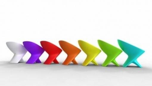 Organikus kerti bútor design újrahasznosított műanyagból