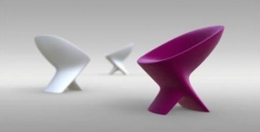 Organikus kerti bútor design újrahasznosított műanyagból