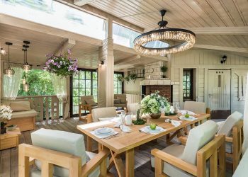 Veranda gyönyörűen felújítva - egy hangulatosan berendezett szép nagy 46m2-es fedett terasz