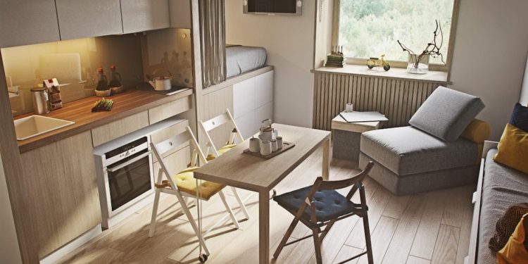 Ergonómia felsőfokon - tökéletes helykihasználás és funkcionalitás kis lakásban - egy 20m2-es, hangulatos mini otthon