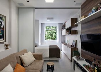 Példa kis lakás átalakítására és berendezésére 27m2-es hosszú téglalap területenn