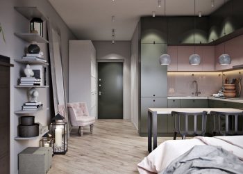 Színes kislakások - 2 pici 30m2-es stúdió lakás berendezése pasztell és élénk színekkel