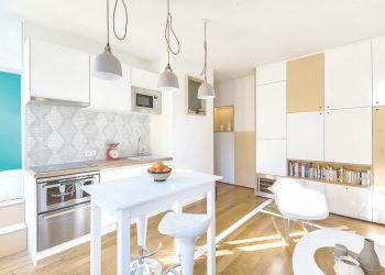 Játék a rendelkezésre álló kis területtel - 30m2-es kis lakás ötletesen felújítva