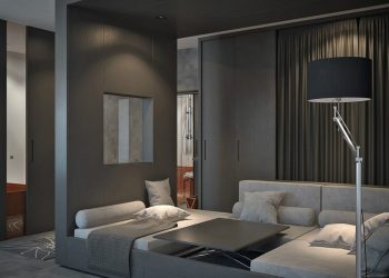 Kis lakás, egy szoba, 33m2 – kreatív, praktikus berendezés, egyszerű, letisztult dekoráció